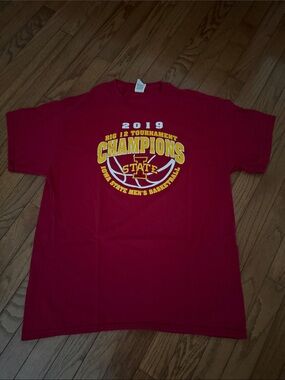 Red Iowa State 2019 Champions Graphic Tee
